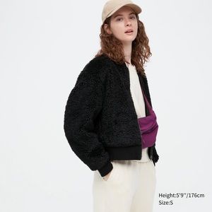 Uniqlo Black Bomber Jacket